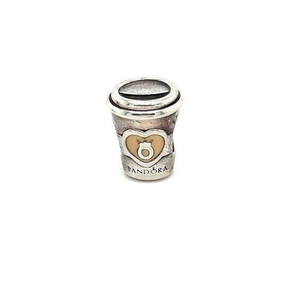 Pandora Take A Break Coffee Cup Charm - Picture 1 of 6